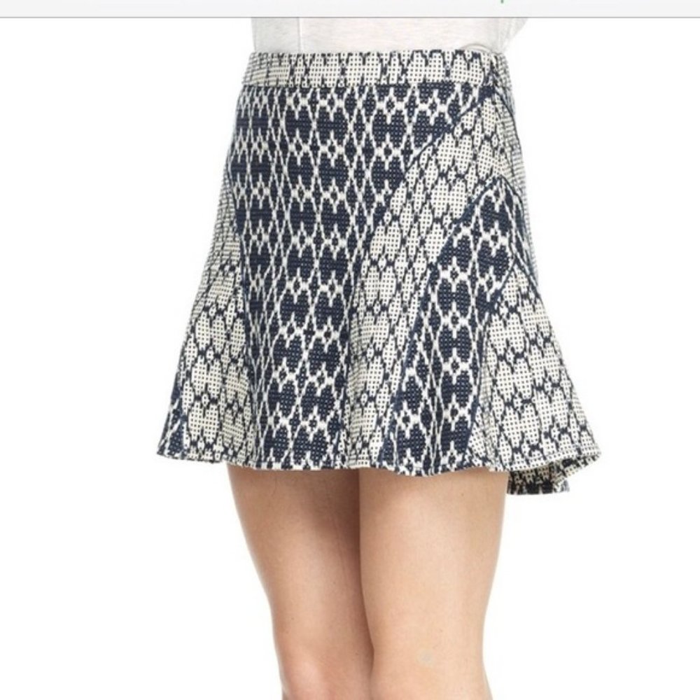 Derek Lam 10 Crosby Jaquared Mini Skirt Size 2